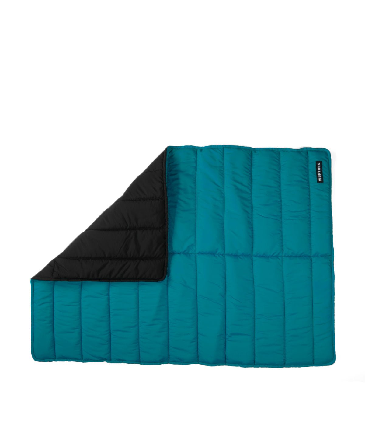 Una cama para perros en color azul turquesa