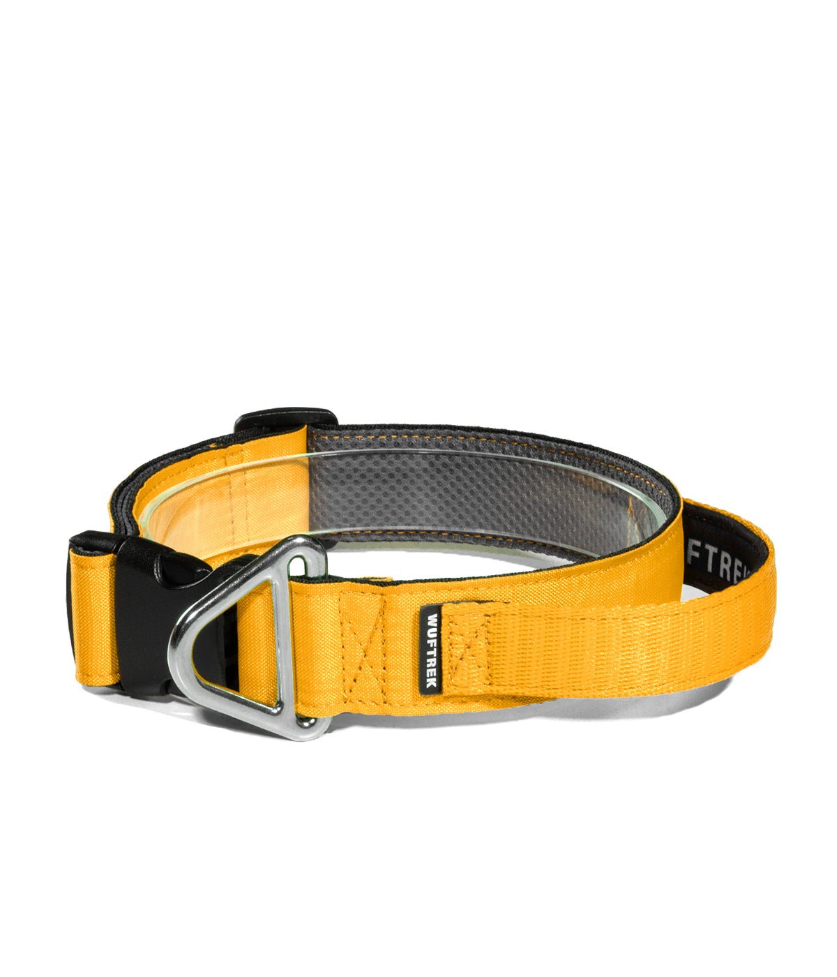Collar con manija para perros TrekForce color amarillo#color_amarillo