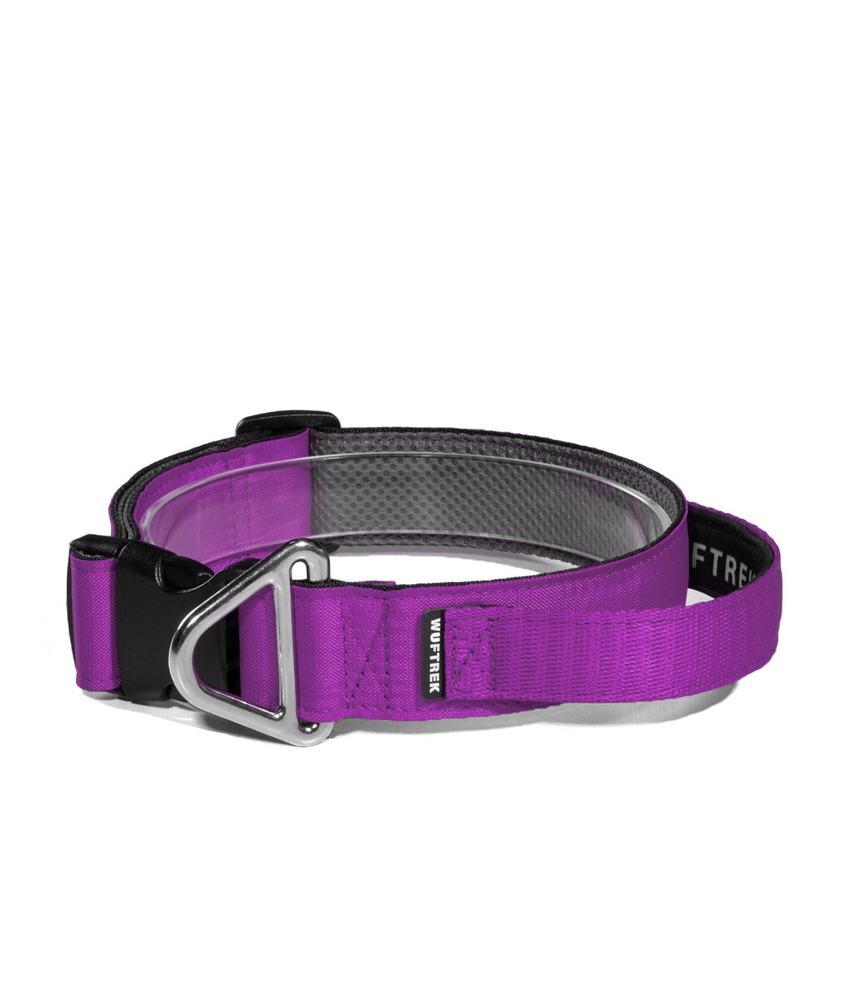 Collar con manija para perros TrekForce color violeta