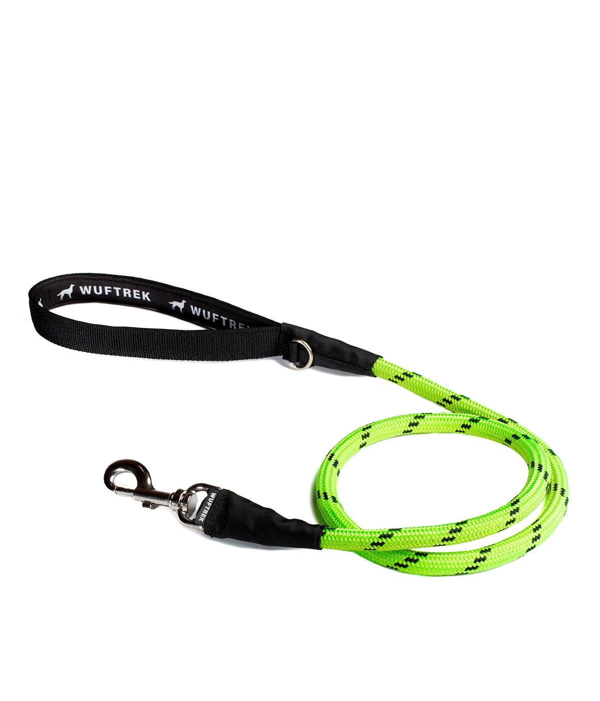 Neon yellow nylon dog leash