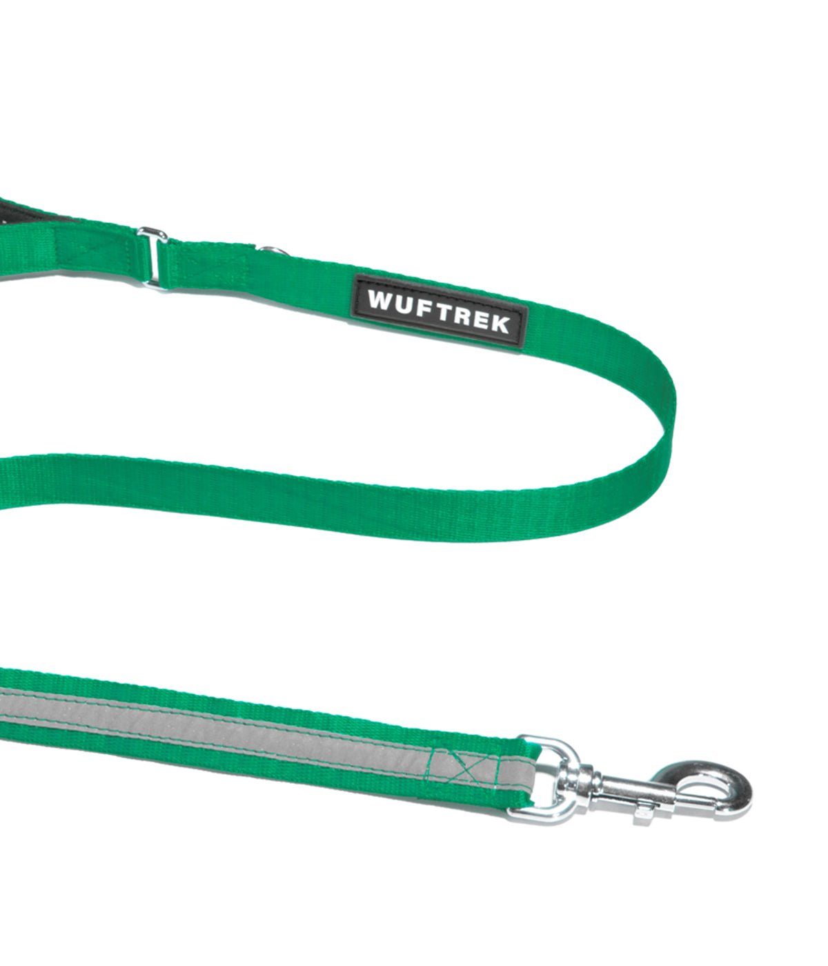 Correa para perros TrekPro color verde bosque herraje seguro