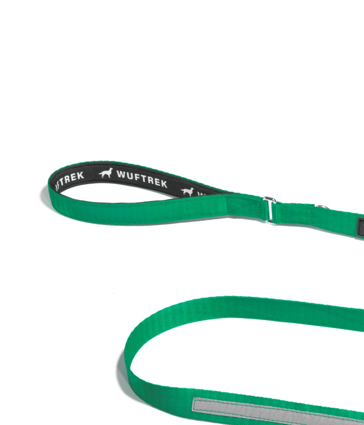 Correa para perros TrekPro color verde bosque con manija acolchada