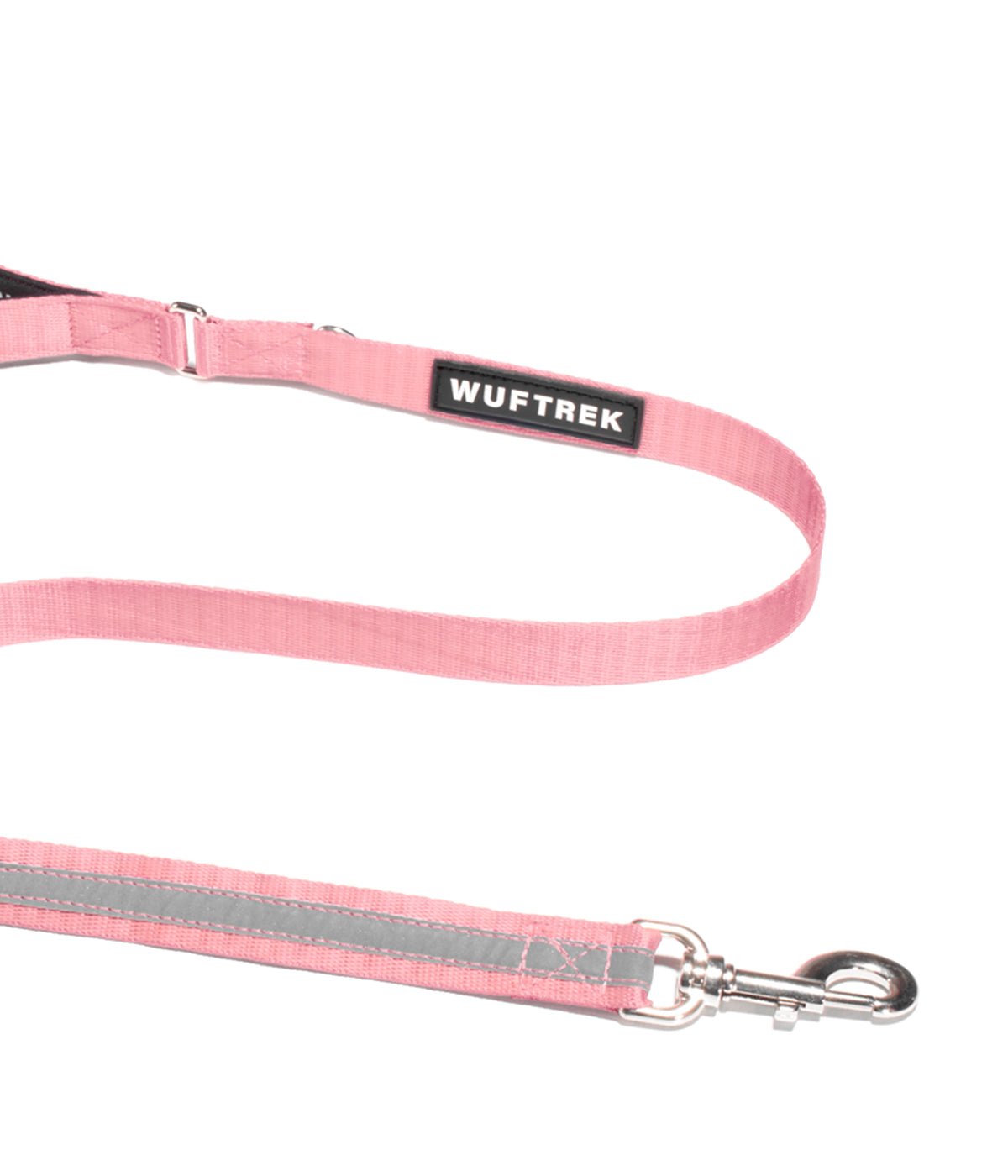 Correa para perros TrekPro color rosa con herraje metalico
