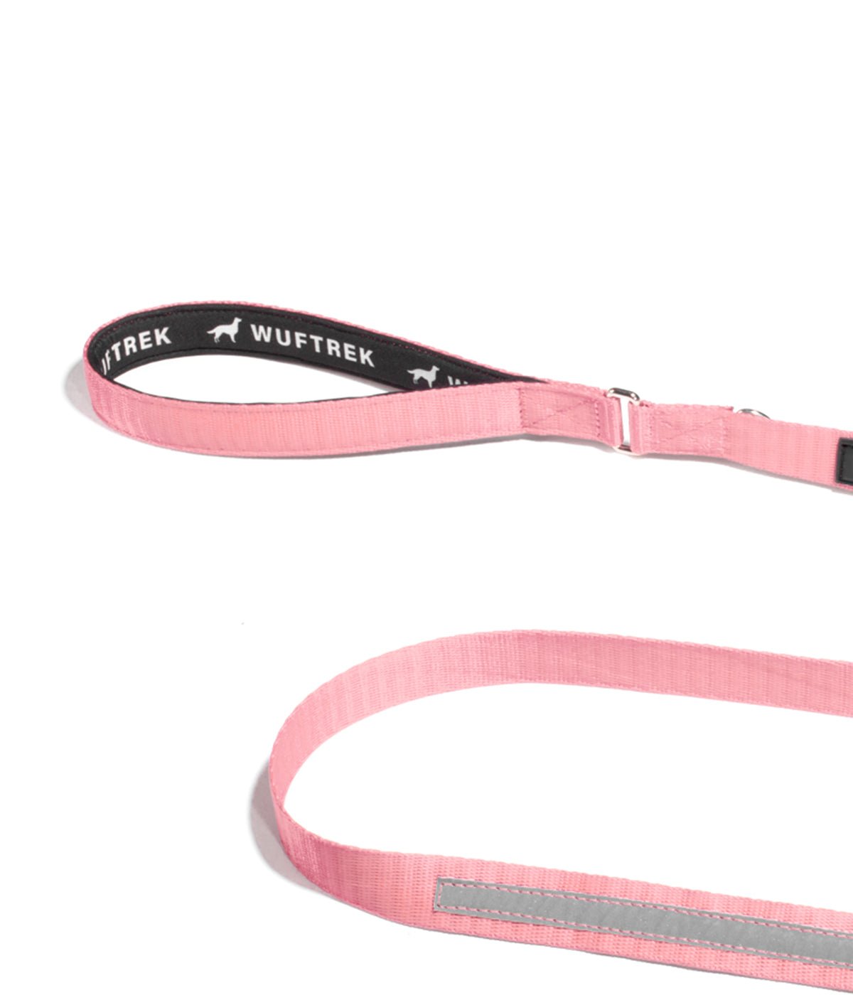 Correa para perros TrekPro color rosa con manija abullonada
