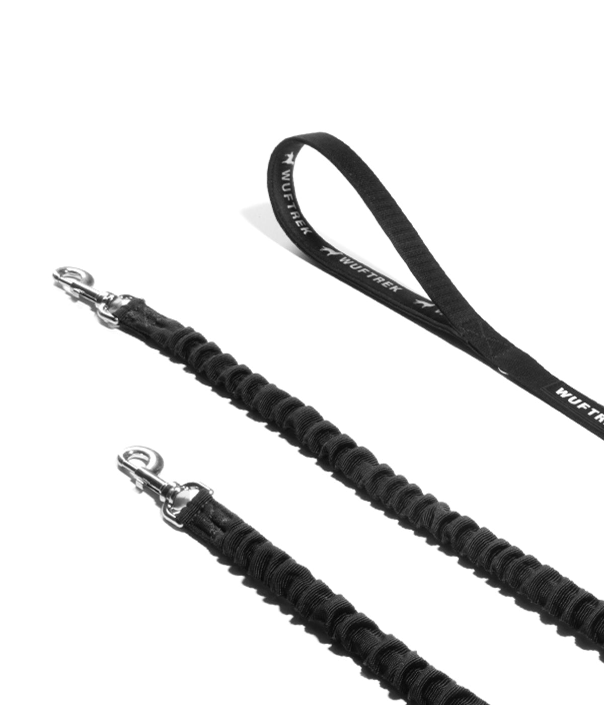 Hardware detail on the TrekDuo shock-absorbing dog leash