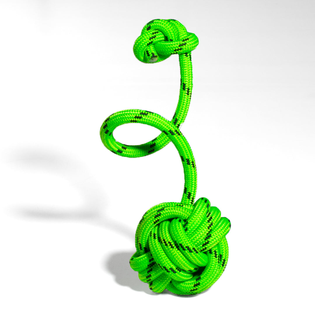 Juguete mordedor para perros grandes color verde neon