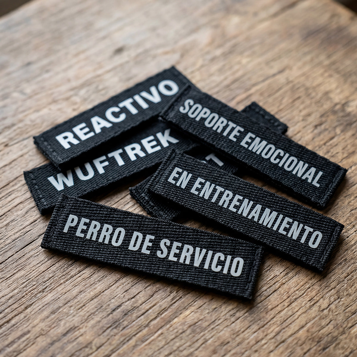 Parches reflectivos de identificación para perros