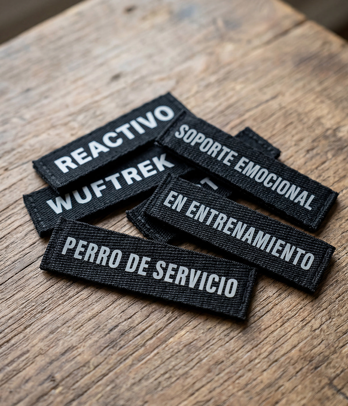 WUFTREK reflective identification patches for dogs
