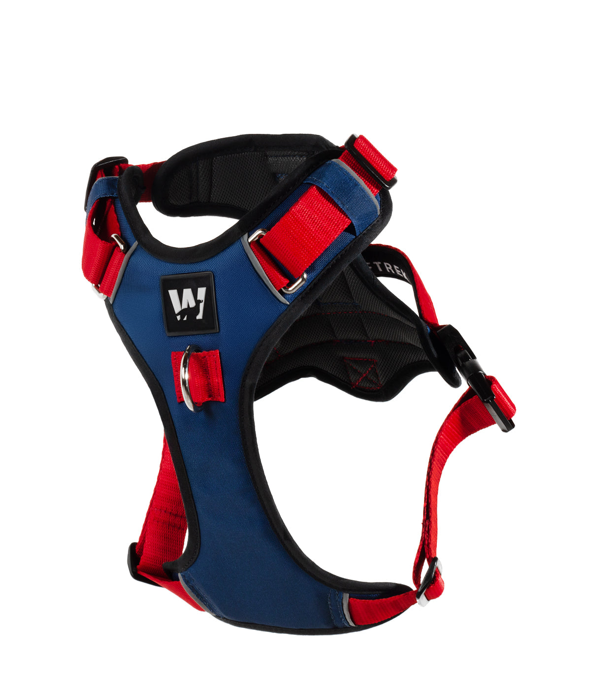 Pechera para perros AirTrek color azul oscuro y rojo