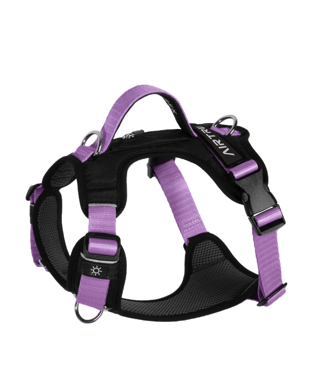 Side view of the lilac AirTrek Pro dog harness