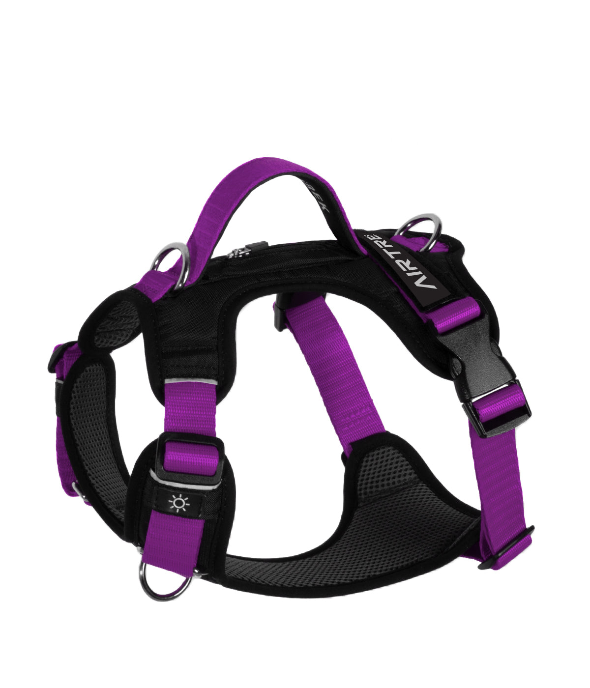 Side view of the violet AirTrek Pro dog harness