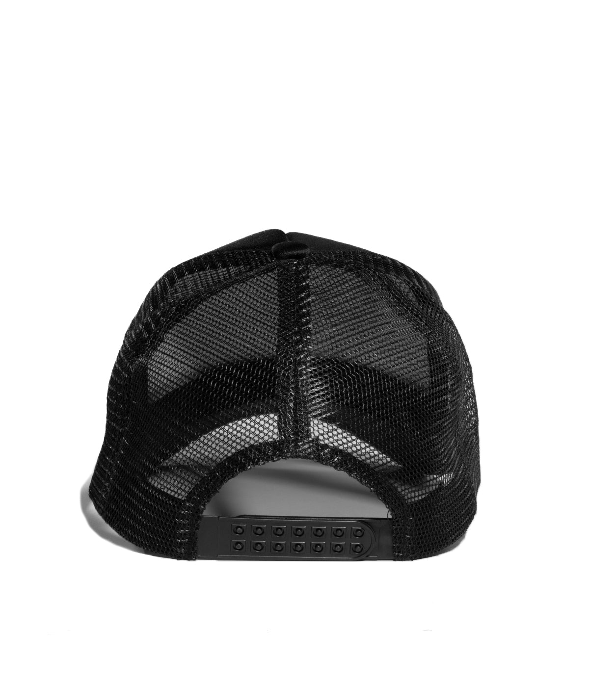 Rear view of the black unisex cap