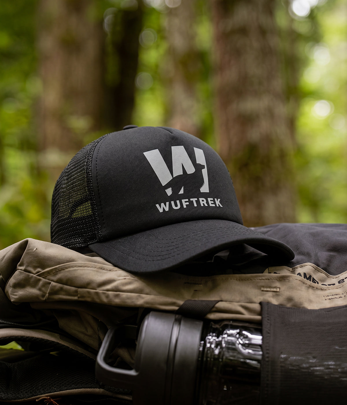 Black WUFTREK Trucker cap