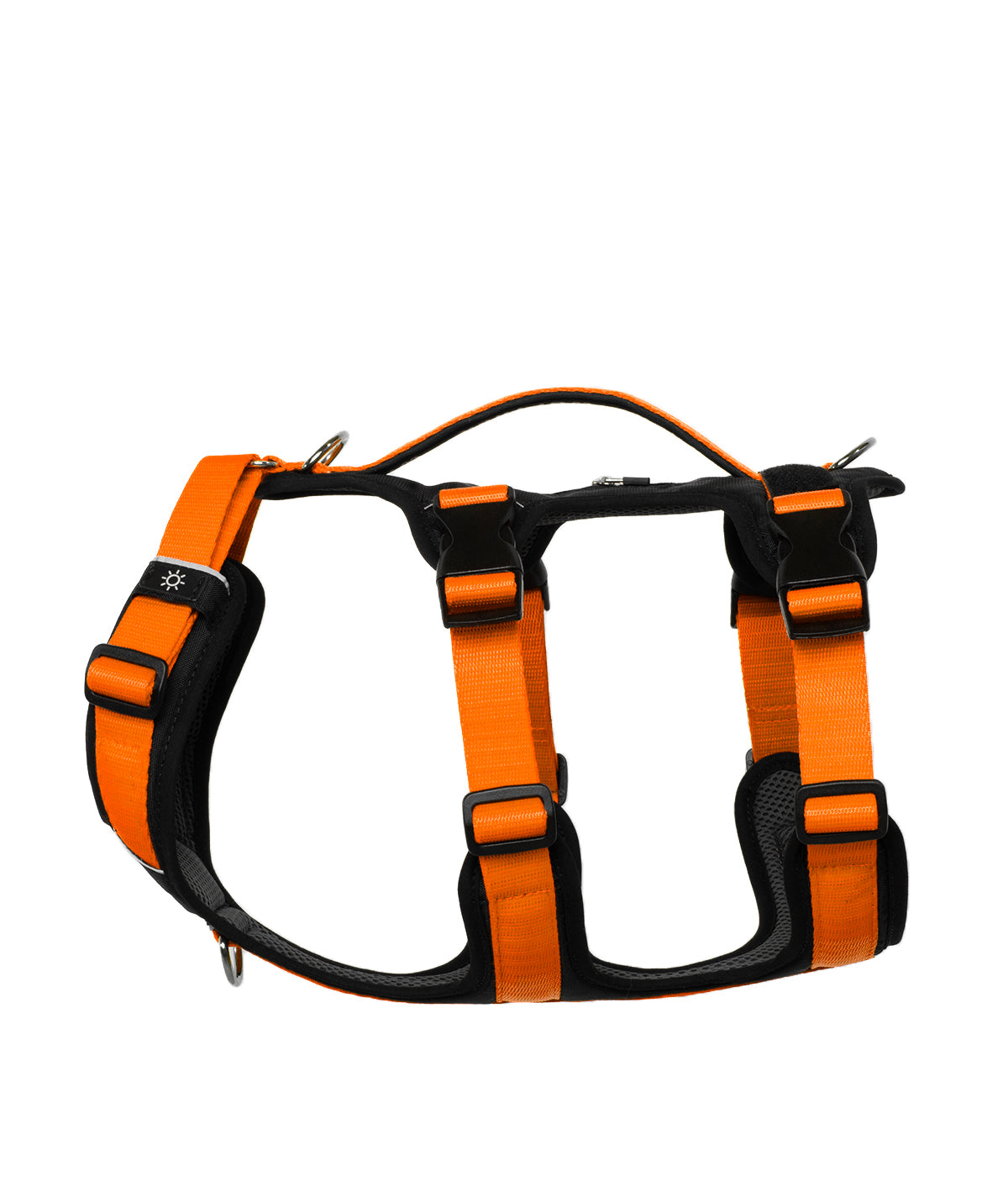 Detalle del arnés antiescape TrekFit Y-3 Summer de tres bandas