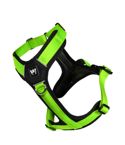 Arnés para perros en forma de Y color verde neón