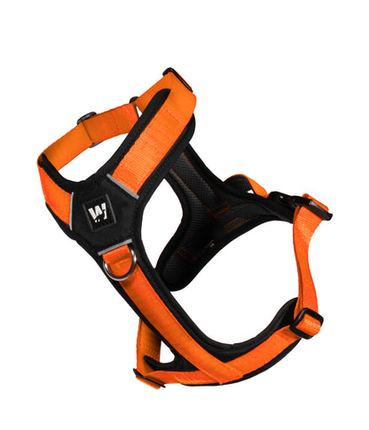 Arnés para perros en forma de Y color naranja