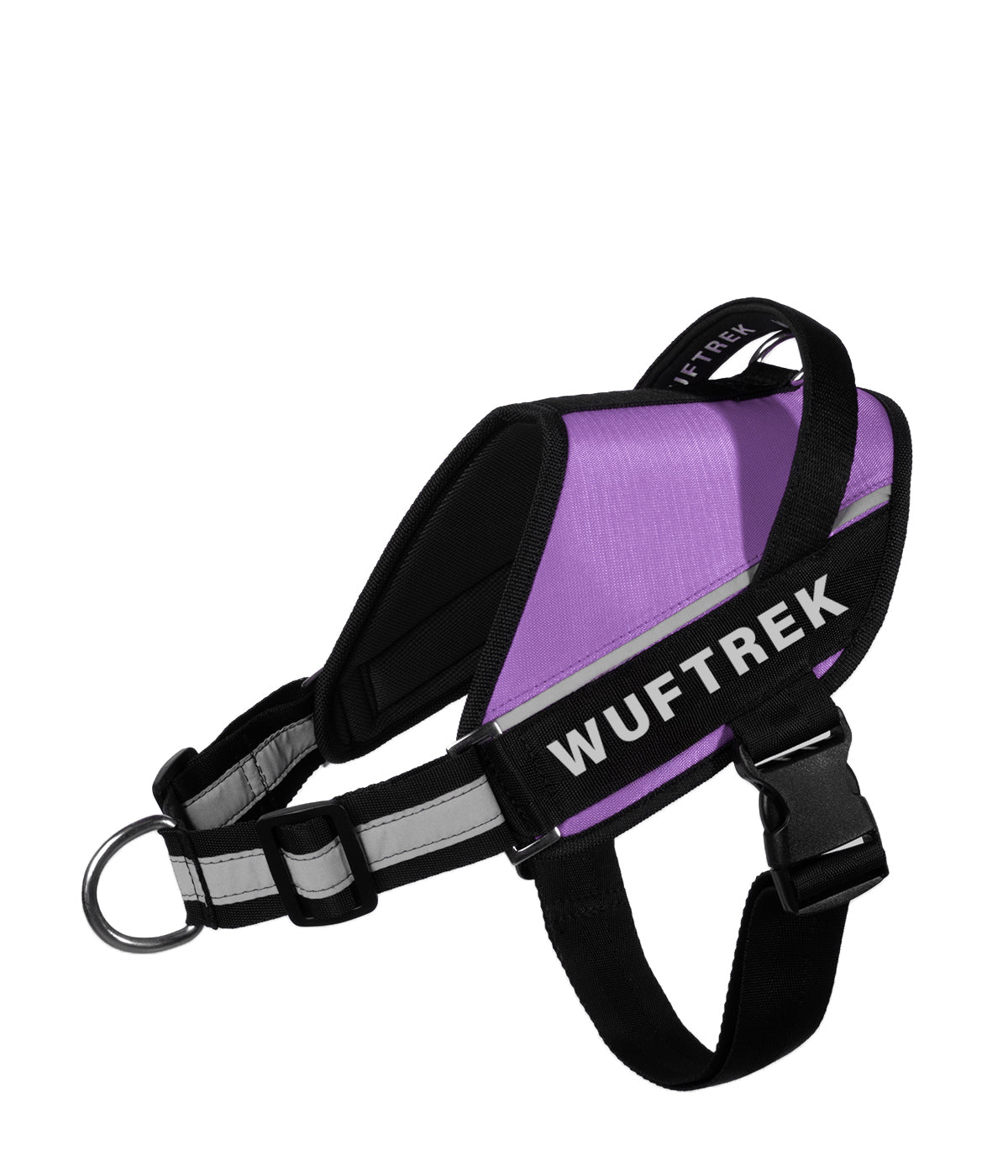 Arnés para perros para personalizar con parche UrbanTrek color lila