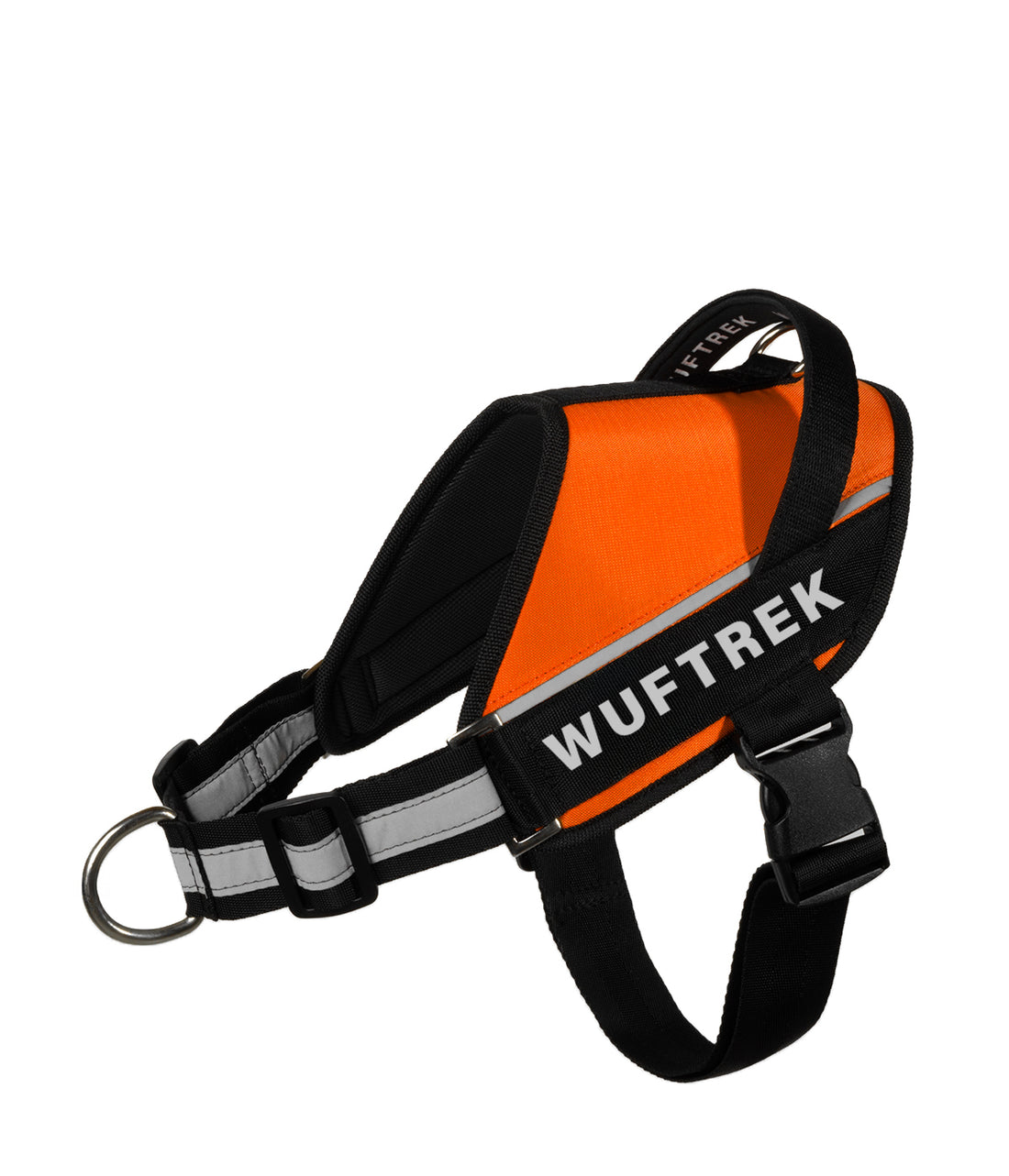 Arnés para perros para personalizar con parche UrbanTrek color naranja