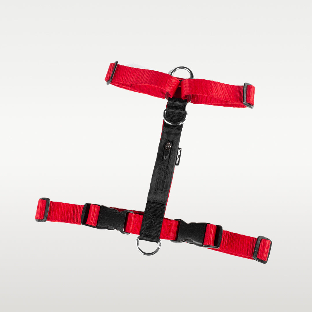 Diseño en forma de H del arnés TrekZero H-Series para perros