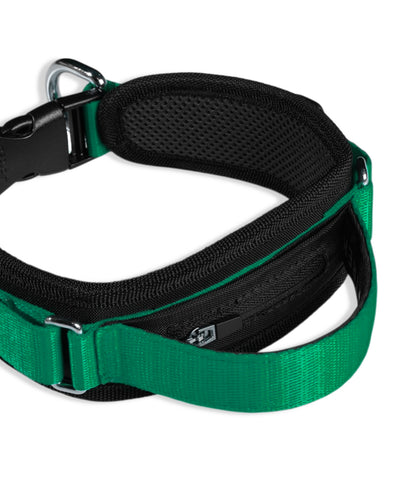 Collar para perros grandes MaxTrek Find Evergreen vista posterior