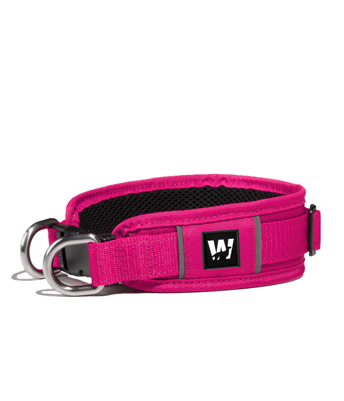 Collar ancho para perros color fucsia