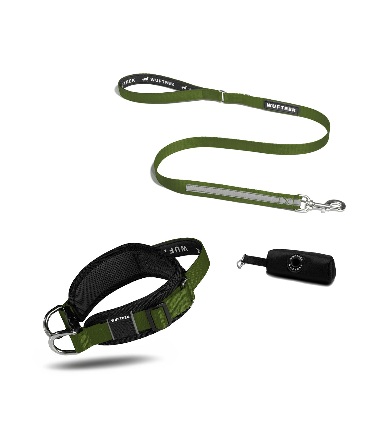 MaxTrek Find Ranger collar, TrekPro leash and TrekBag waste bag holder combo