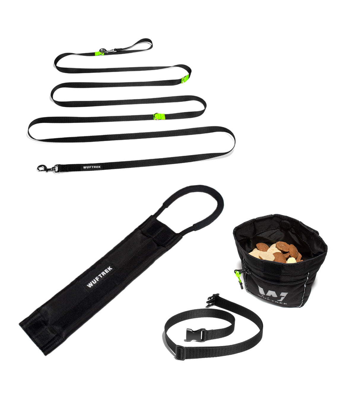 Three-piece black dog training set