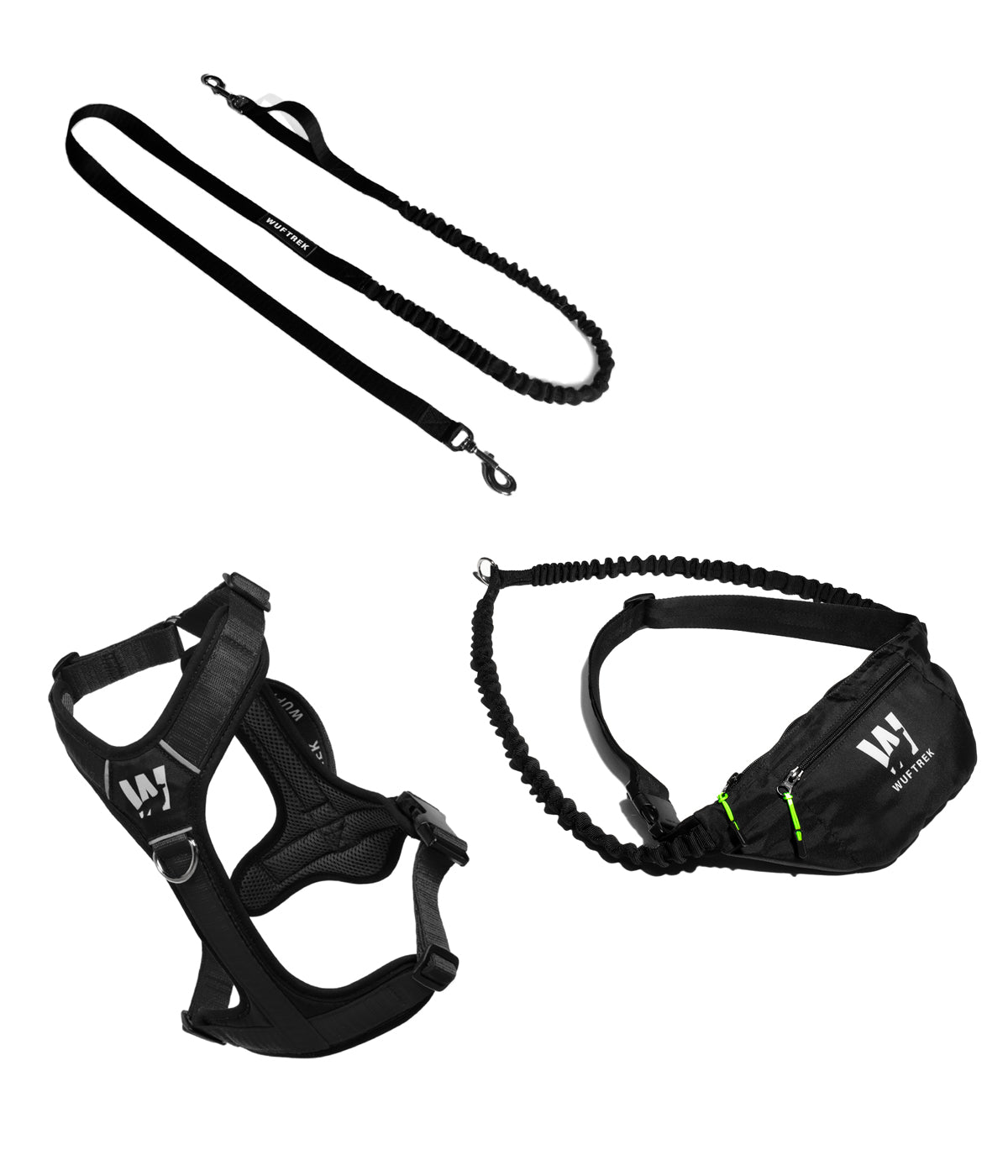 Three-piece dog jogging kit