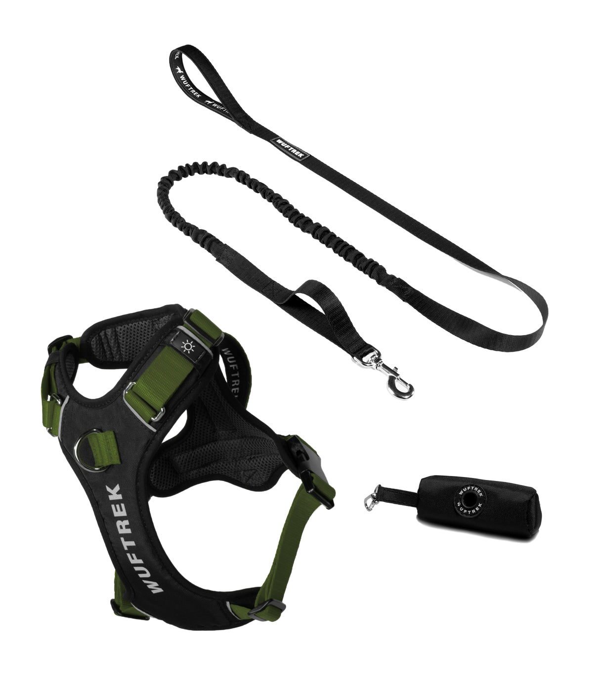 AirTrek Pro Ranger harness, TrekShock leash and TrekBag waste bag holder combo