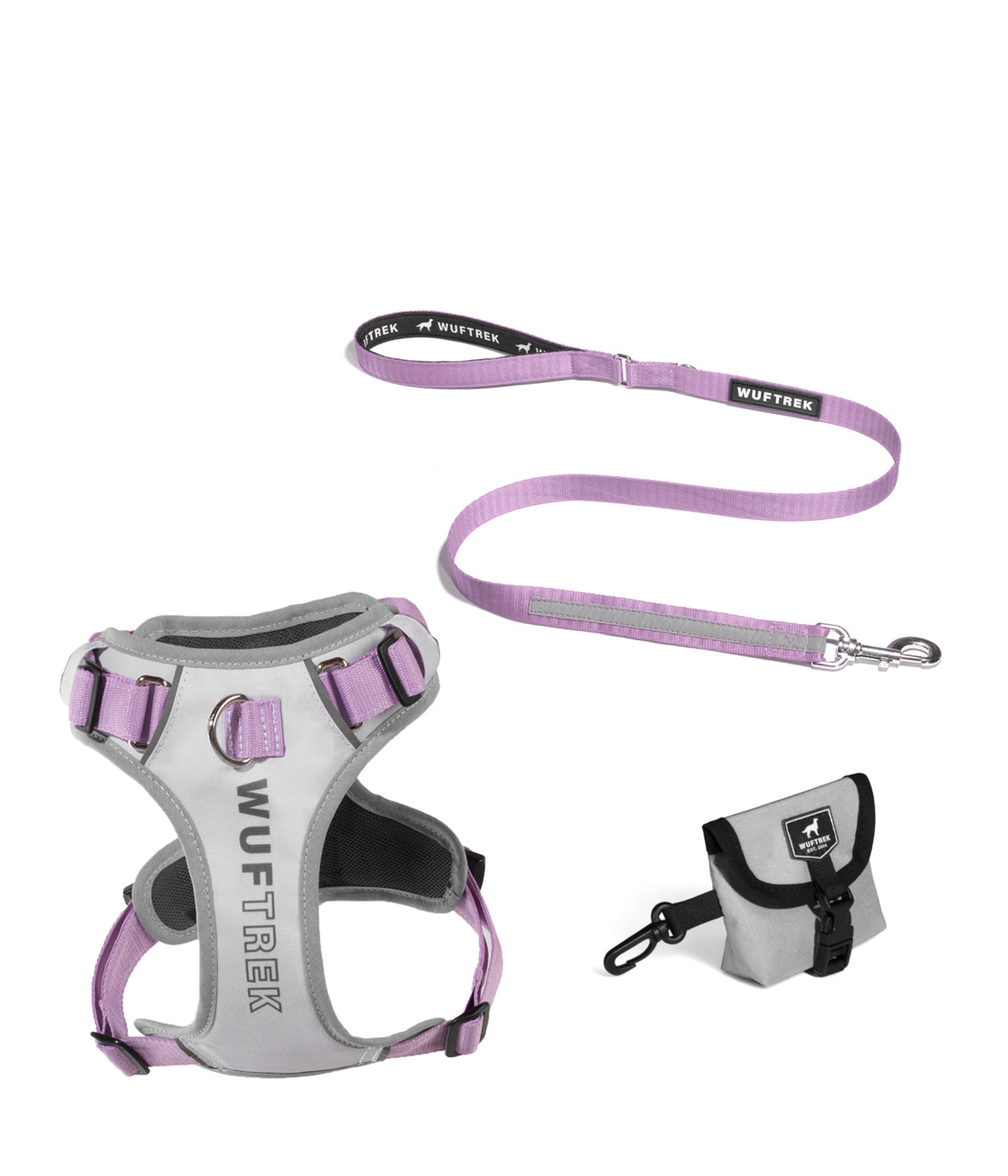 Combo para perros AirTrek 3.0 referencia Sierra color gris y lila