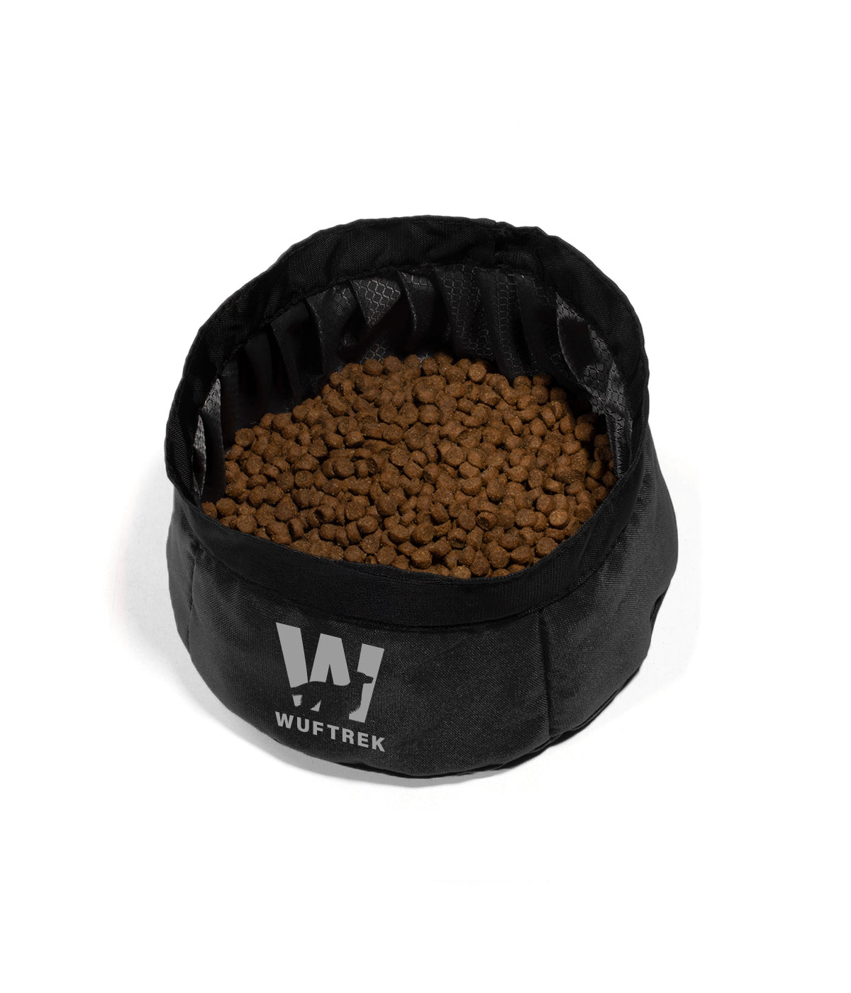 Black TrekBowl dog food and water bowl
