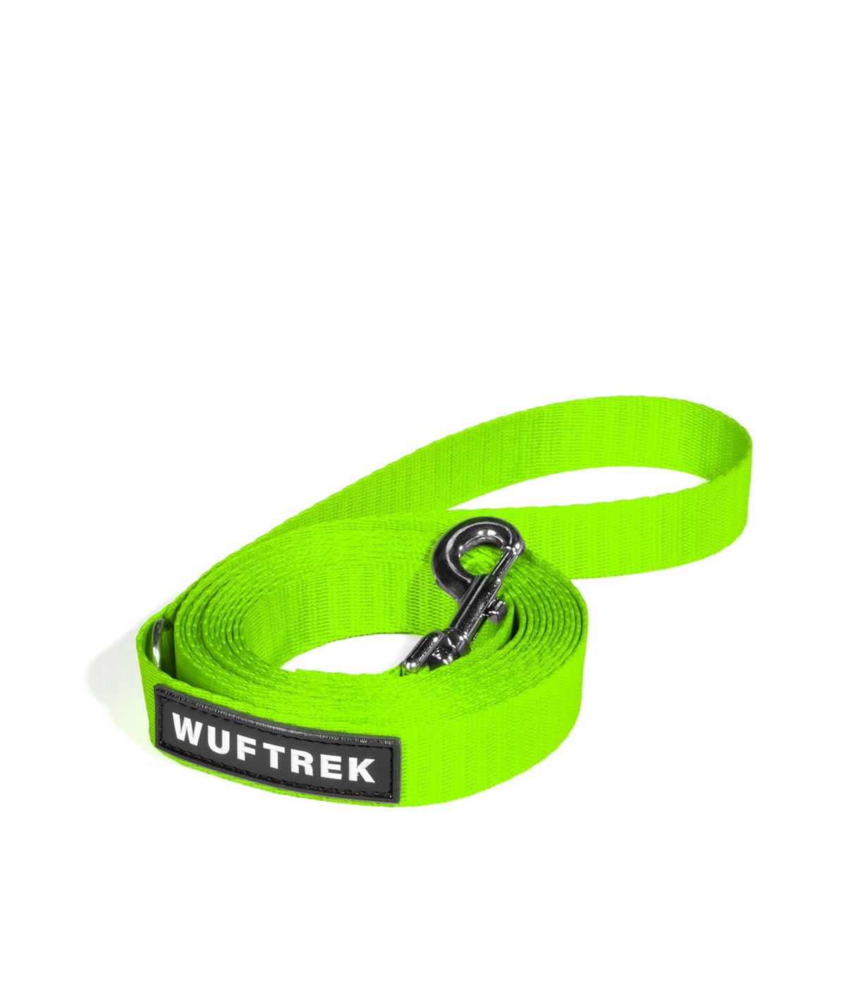 Neon green long dog leash