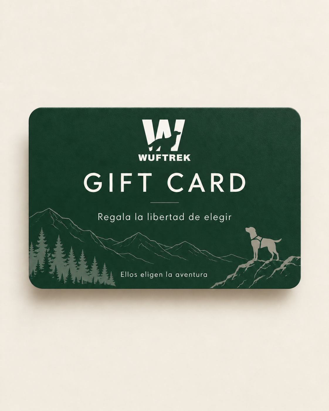 Gift Card WUFTREK digital para regalar