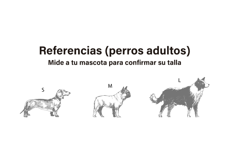 Referencias de tamaños de perros