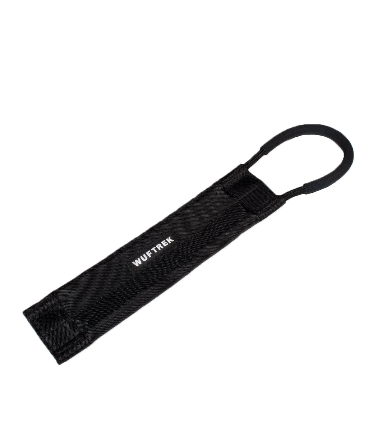 Long black dog tug toy