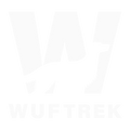 Logo de WUFTREK en color blanco