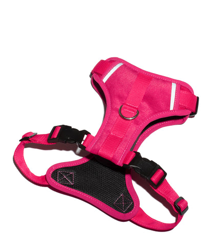 Pechera Anti tirones para Perros EasyTrek vista revés color fucsia