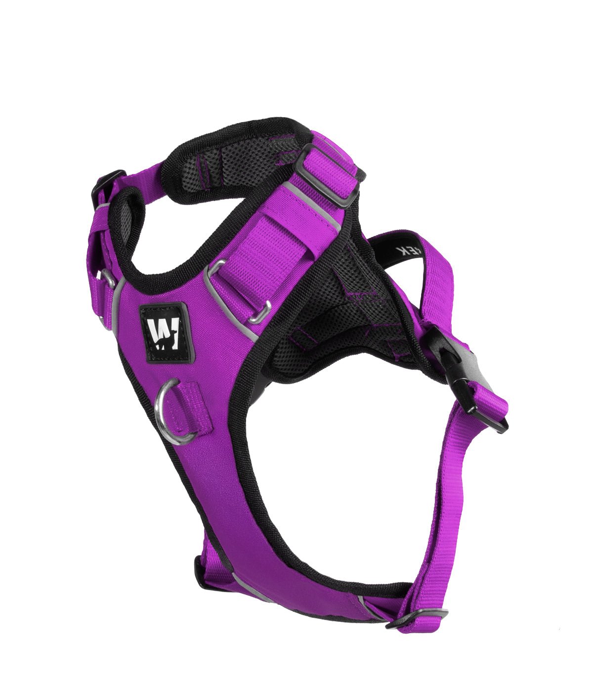 Front view of the violet AirTrek dog harness