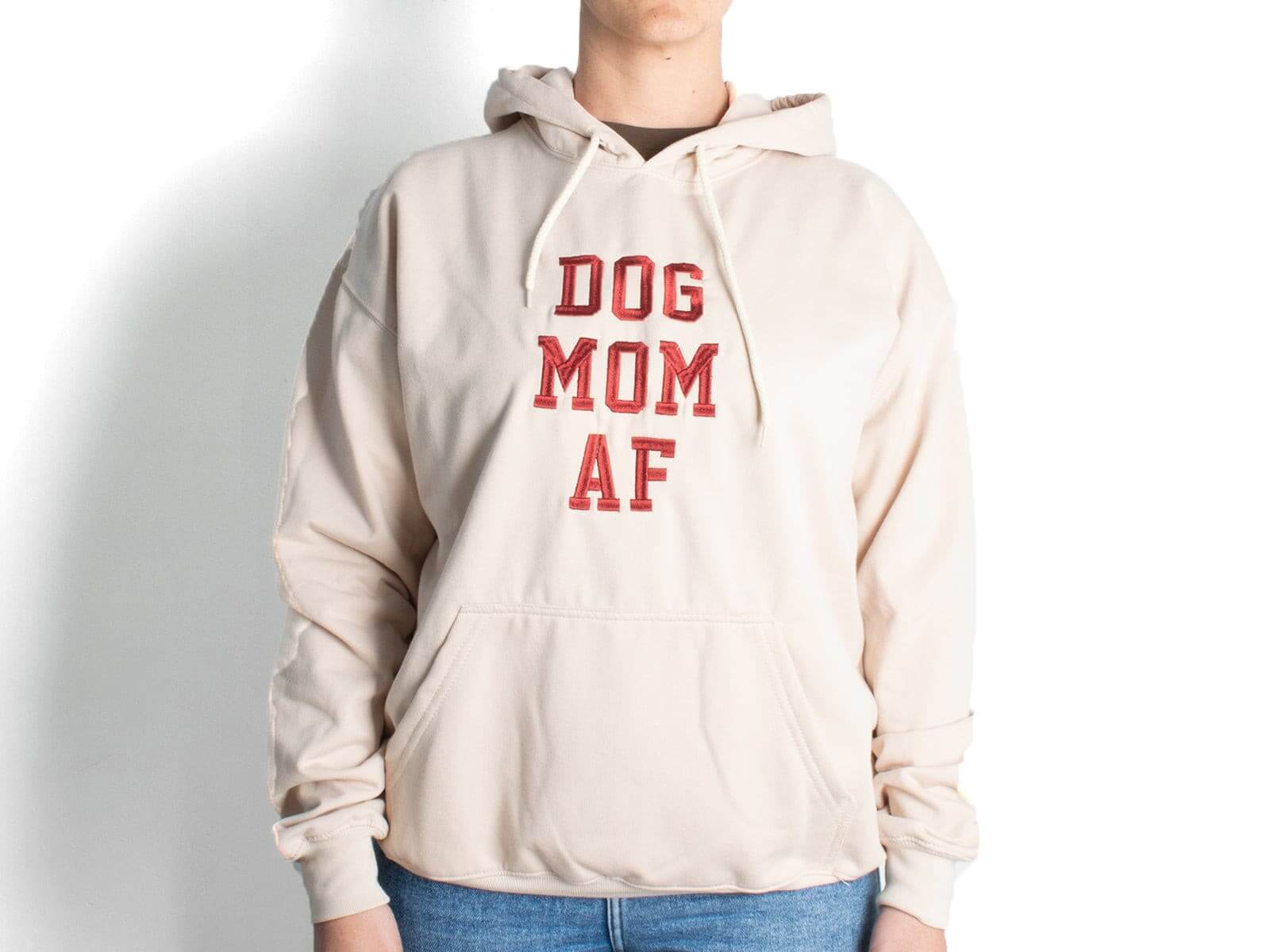 Hoodie para mujer referencia Dog Mom AF